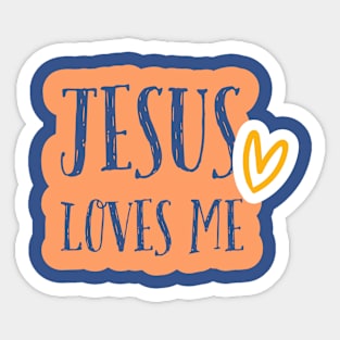 JESUS LOVES ME Sticker